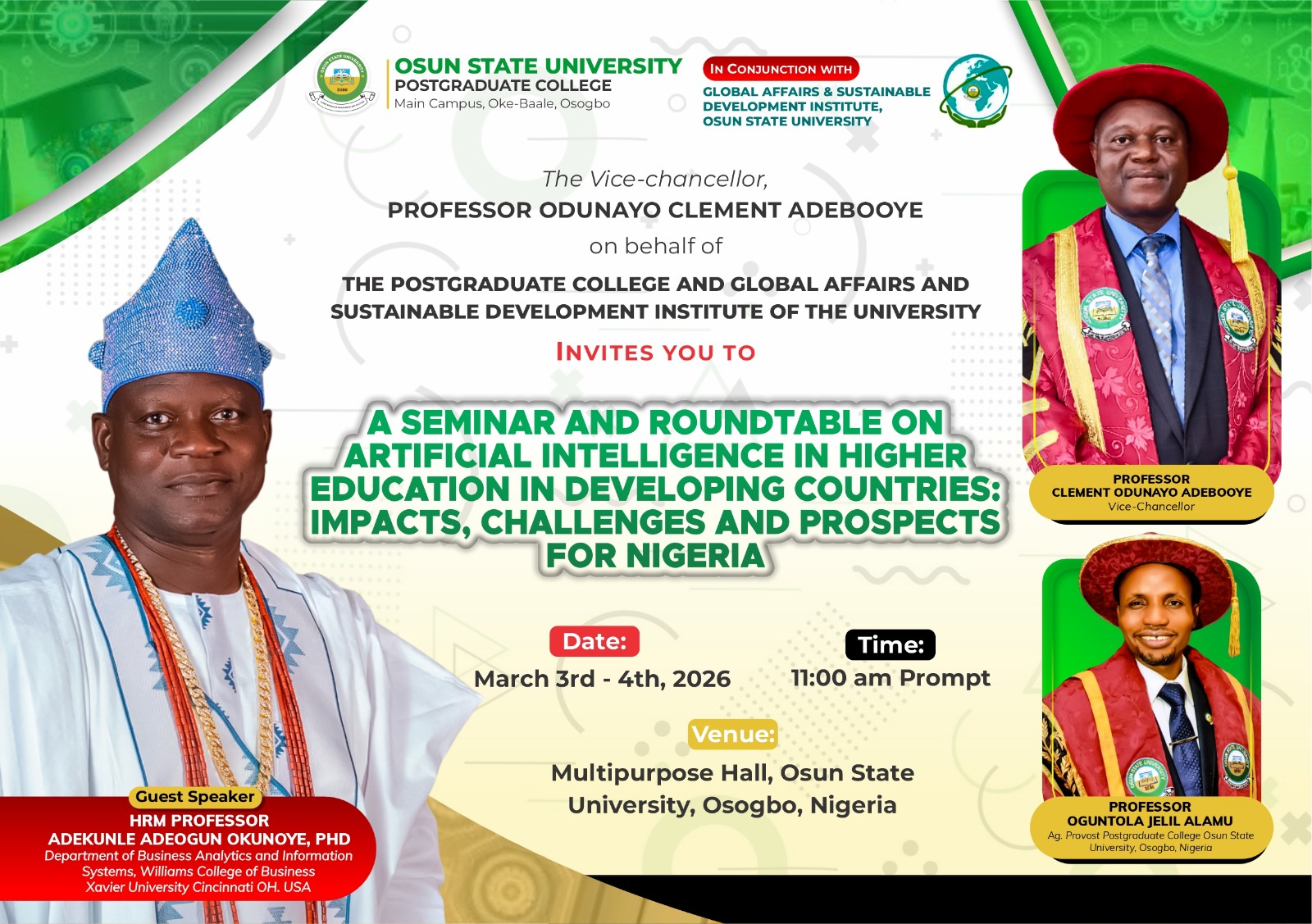 A Seminar and Roundtable on Artificial Intelligence